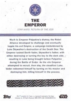 2016 Topps Star Wars Card Trader - Red #7 The Emperor Back