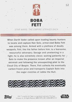 2016 Topps Star Wars Card Trader - Red #12 Boba Fett Back