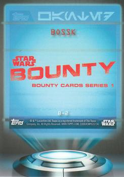 2016 Topps Star Wars Card Trader - Bounty #B-2 Bossk Back