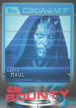 2016 Topps Star Wars Card Trader - Bounty #B-3 Darth Maul Front