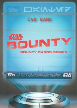2016 Topps Star Wars Card Trader - Bounty #B-4 Cad Bane Back
