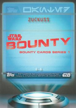 2016 Topps Star Wars Card Trader - Bounty #B-8 Zuckuss Back