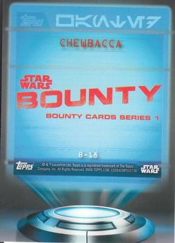 2016 Topps Star Wars Card Trader - Bounty #B-18 Chewbacca Back