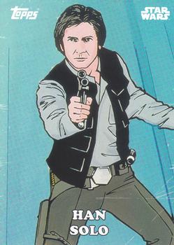 2016 Topps Star Wars Card Trader - Classic Artwork #CA-1 Han Solo Front
