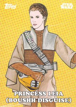 2016 Topps Star Wars Card Trader - Classic Artwork #CA-3 Princess Leia Front