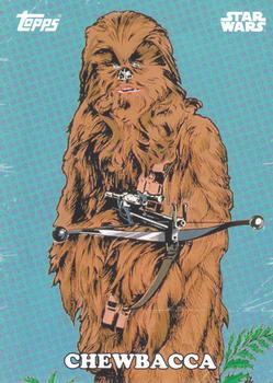 2016 Topps Star Wars Card Trader - Classic Artwork #CA-5 Chewbacca Front