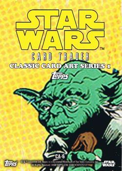 2016 Topps Star Wars Card Trader - Classic Artwork #CA-6 Yoda Back