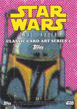 2016 Topps Star Wars Card Trader - Classic Artwork #CA-7 Boba Fett Back