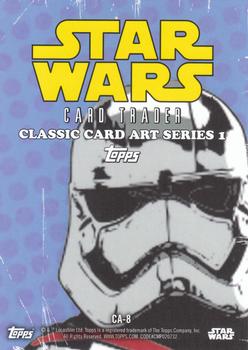2016 Topps Star Wars Card Trader - Classic Artwork #CA-8 Captain Phasma Back