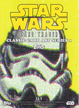 2016 Topps Star Wars Card Trader - Classic Artwork #CA-9 Stormtrooper Back