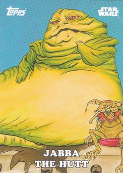 2016 Topps Star Wars Card Trader - Classic Artwork #CA-11 Jabba the Hutt Front