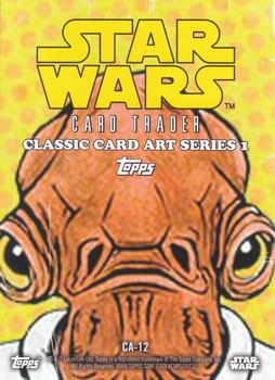 2016 Topps Star Wars Card Trader - Classic Artwork #CA-12 Admiral Ackbar Back