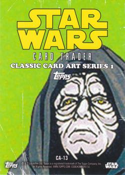 2016 Topps Star Wars Card Trader - Classic Artwork #CA-13 Emperor Palpatine Back