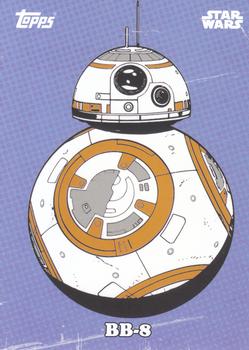 2016 Topps Star Wars Card Trader - Classic Artwork #CA-15 BB-8 Front