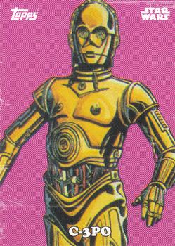 2016 Topps Star Wars Card Trader - Classic Artwork #CA-16 C-3PO Front
