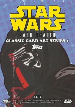 2016 Topps Star Wars Card Trader - Classic Artwork #CA-17 Kylo Ren Back