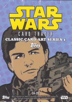 2016 Topps Star Wars Card Trader - Classic Artwork #CA-20 Poe Dameron Back