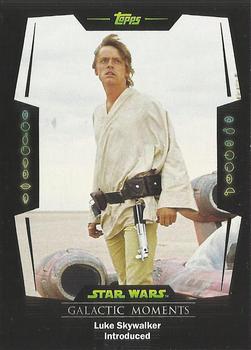 2016 Topps Star Wars Card Trader - Galactic Moments #GM-2 Luke Skywalker Introduced Front