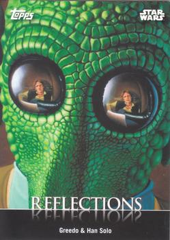 2016 Topps Star Wars Card Trader - Reflections #R-1 Greedo / Han Solo Front
