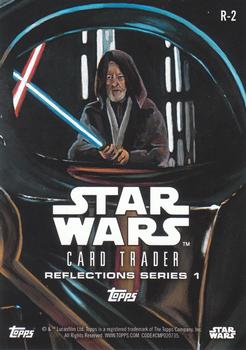 2016 Topps Star Wars Card Trader - Reflections #R-2 Darth Vader / Obi-Wan Kenobi Back
