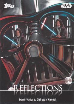 2016 Topps Star Wars Card Trader - Reflections #R-2 Darth Vader / Obi-Wan Kenobi Front