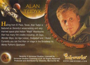 2005 Inkworks Serenity - Autographs #A4 Alan Tudyk Back