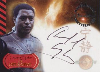 2005 Inkworks Serenity - Autographs #A10 Chiwetel Ejiofor Front