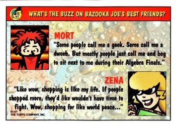 1995 Topps Bazooka Joe Sticker Cards #9 Mort Back