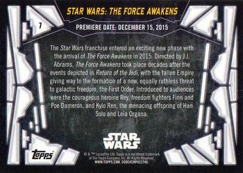 2017 Topps Star Wars 40th Anniversary #7 Star Wars: The Force Awakens Back