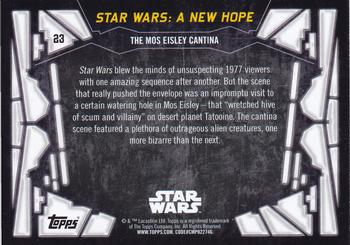 2017 Topps Star Wars 40th Anniversary #23 The Mos Eisley Cantina Back