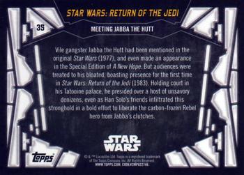 2017 Topps Star Wars 40th Anniversary #35 Meeting Jabba the Hutt Back