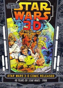 2017 Topps Star Wars 40th Anniversary #72 Star Wars 3-D Comic Released Front