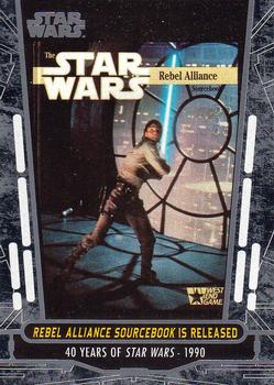 2017 Topps Star Wars 40th Anniversary #74 Rebel Alliance Sourcebook is Released Front