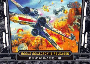 2017 Topps Star Wars 40th Anniversary #82 Rogue Squadron is Released Front