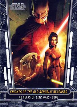 2017 Topps Star Wars 40th Anniversary #87 Knights of the Old Republic Released Front