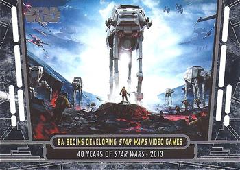 2017 Topps Star Wars 40th Anniversary #97 EA begins Developing Star Wars Video Games Front