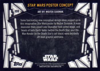 2017 Topps Star Wars 40th Anniversary #109 Star Wars Poster Concept Back