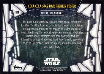 2017 Topps Star Wars 40th Anniversary #121 Coca-Cola Star Wars Premium Poster Back