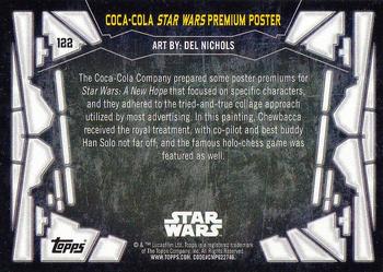 2017 Topps Star Wars 40th Anniversary #122 Coca-Cola Star Wars Premium Poster Back