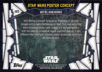 2017 Topps Star Wars 40th Anniversary #123 Star Wars Poster Concept Back