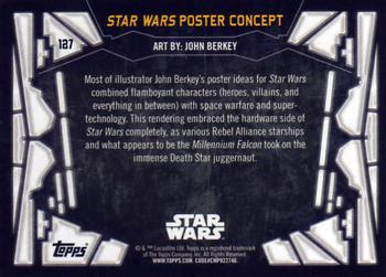 2017 Topps Star Wars 40th Anniversary #127 Star Wars Poster Concept Back