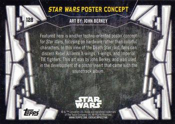 2017 Topps Star Wars 40th Anniversary #128 Star Wars Poster Concept Back