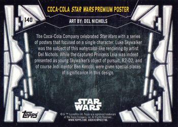 2017 Topps Star Wars 40th Anniversary #140 Coca-Cola Star Wars Premium Poster Back