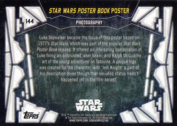 2017 Topps Star Wars 40th Anniversary #144 Star Wars Poster Book Poster Back