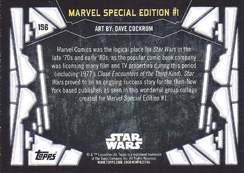 2017 Topps Star Wars 40th Anniversary #156 Marvel Special Edition #1 Back