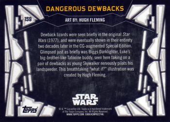 2017 Topps Star Wars 40th Anniversary #159 Dangerous Dewbacks Back