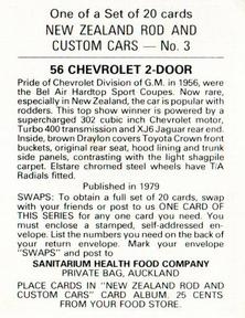 1979 Sanitarium New Zealands Rod And Custom Cars #3 56 Chevrolet 2-Door Back