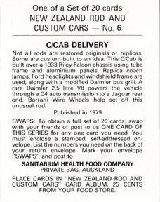 1979 Sanitarium New Zealands Rod And Custom Cars #6 C/Cab Delivery Back