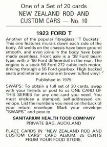 1979 Sanitarium New Zealands Rod And Custom Cars #10 1923 Ford T Back