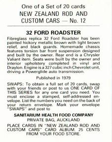 1979 Sanitarium New Zealands Rod And Custom Cars #12 32 Ford Roadster Back
